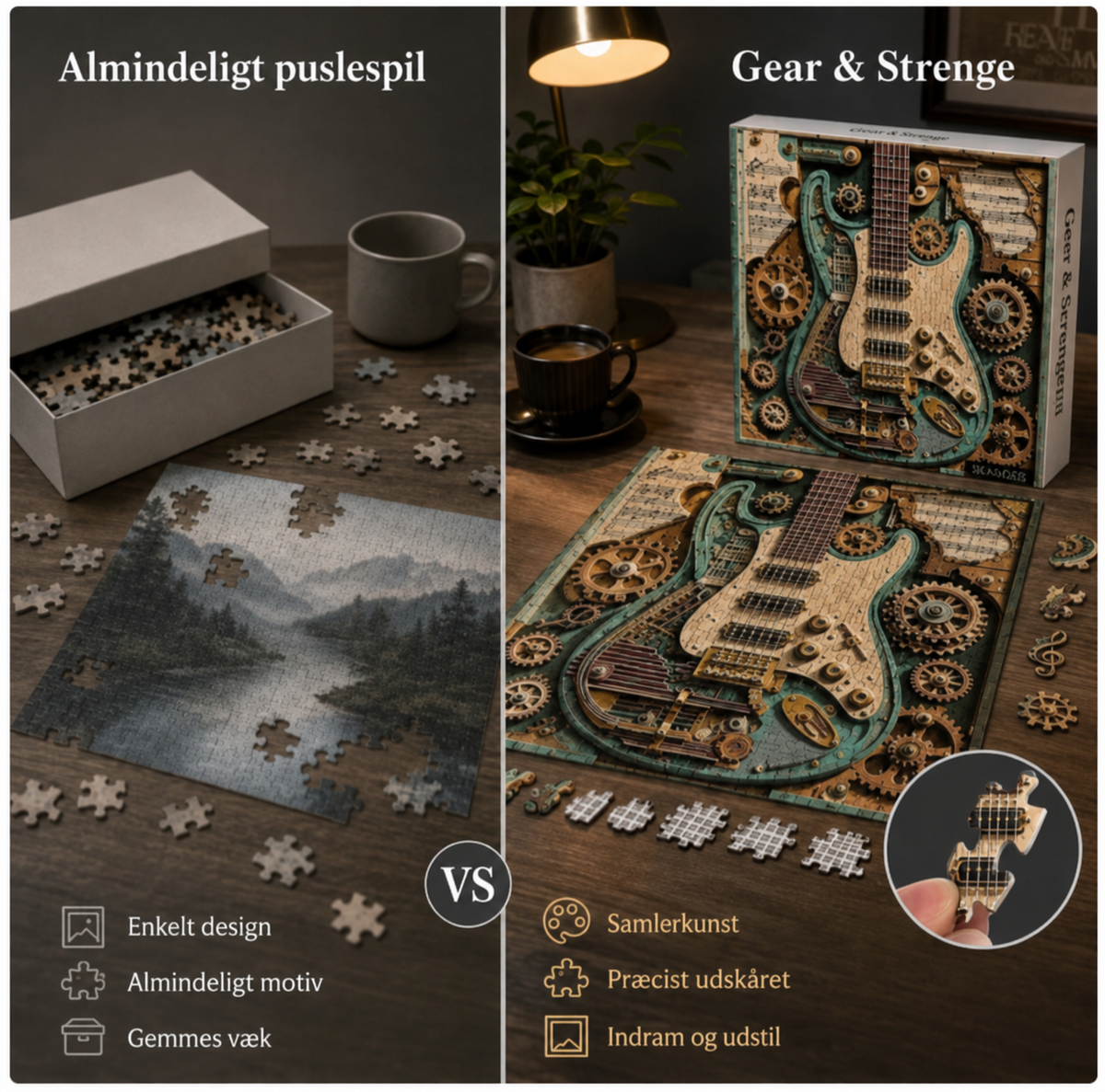 Gear og Strenge™ Guitar-puslespil