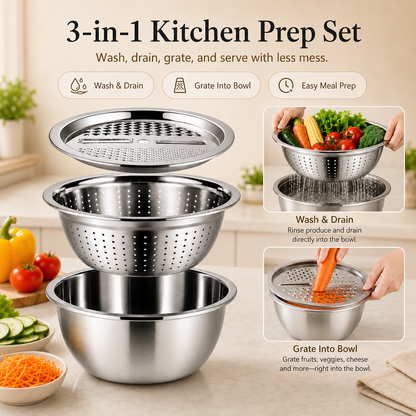 PrepMate™ 3-i-1 Køkkensæt