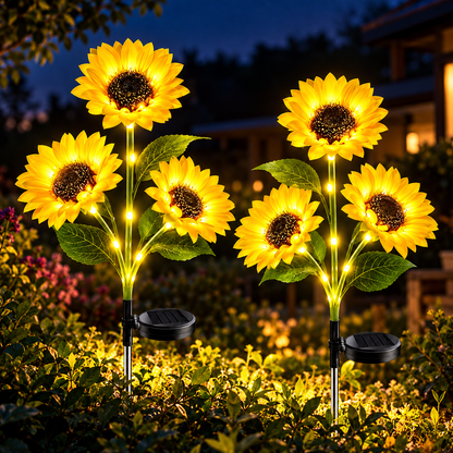 SolarBloom™ solcelle-solsikkelampe