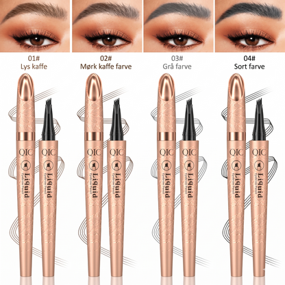 Vandfast Øjenbrynspen med 3D Microblading-Effekt