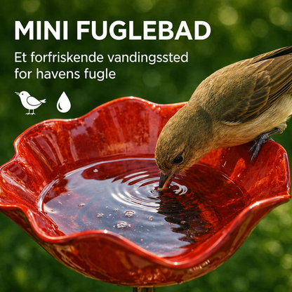 HaveLiv™ 2-i-1 Metalblomst & Fuglebad