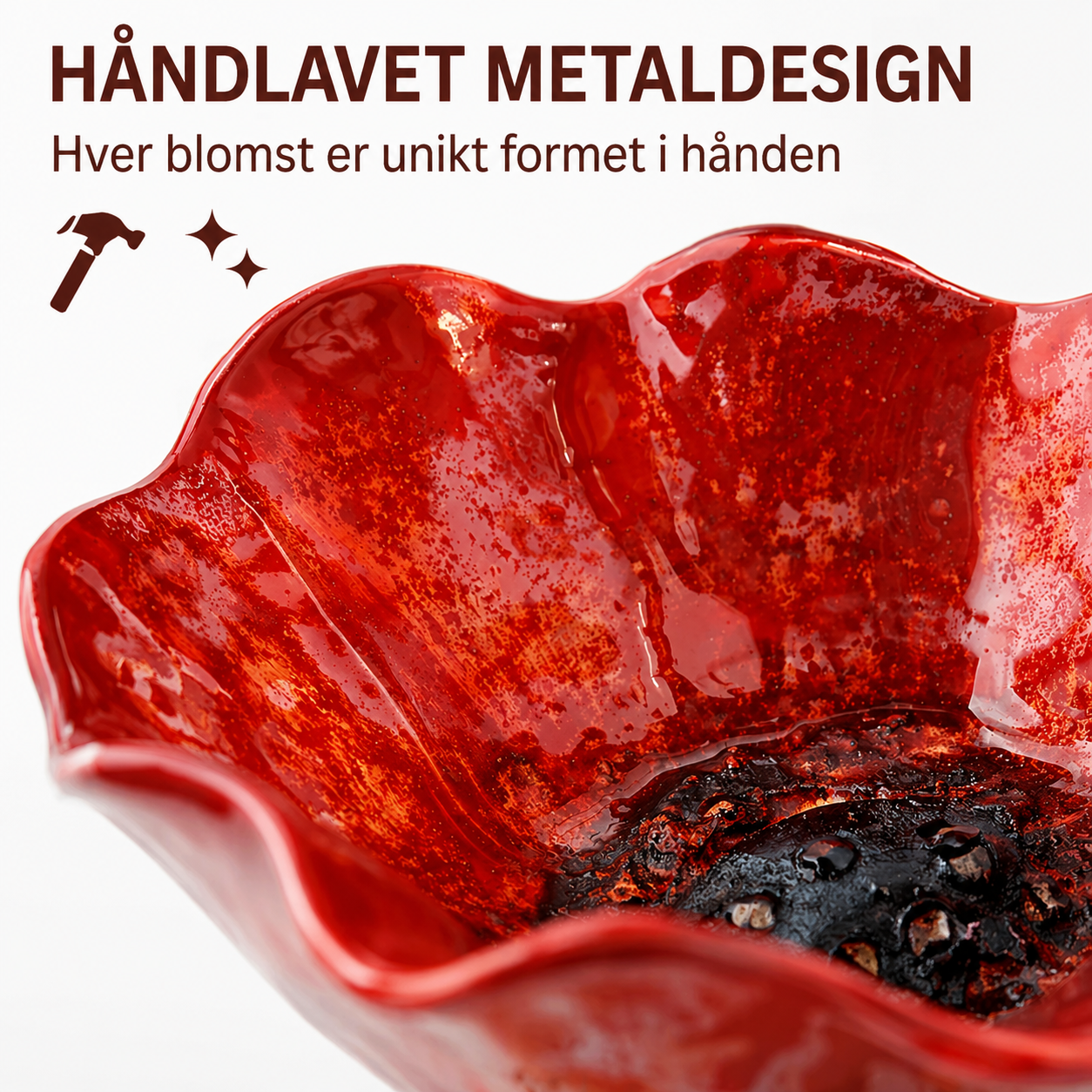 HaveLiv™ 2-i-1 Metalblomst & Fuglebad
