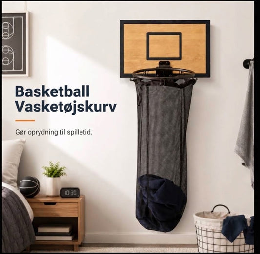 HoopBasket™ vasketøjskurv med basketballkurv