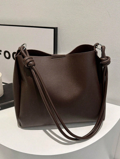 Elvara™ Elegant Totetaske med Foldedetalje