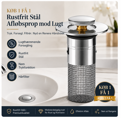 PureDrain™ Rustfrit Stål Afløbsfilter (2 Stk)
