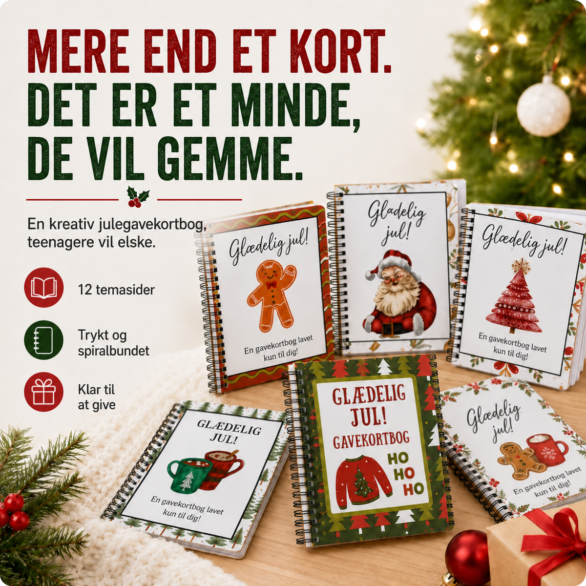JuleGlæde™ Julegavekortbog
