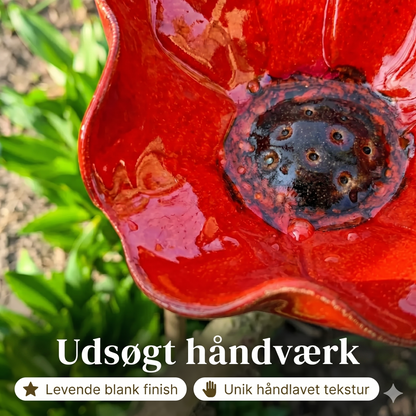 HaveLiv™ 2-i-1 Metalblomst & Fuglebad