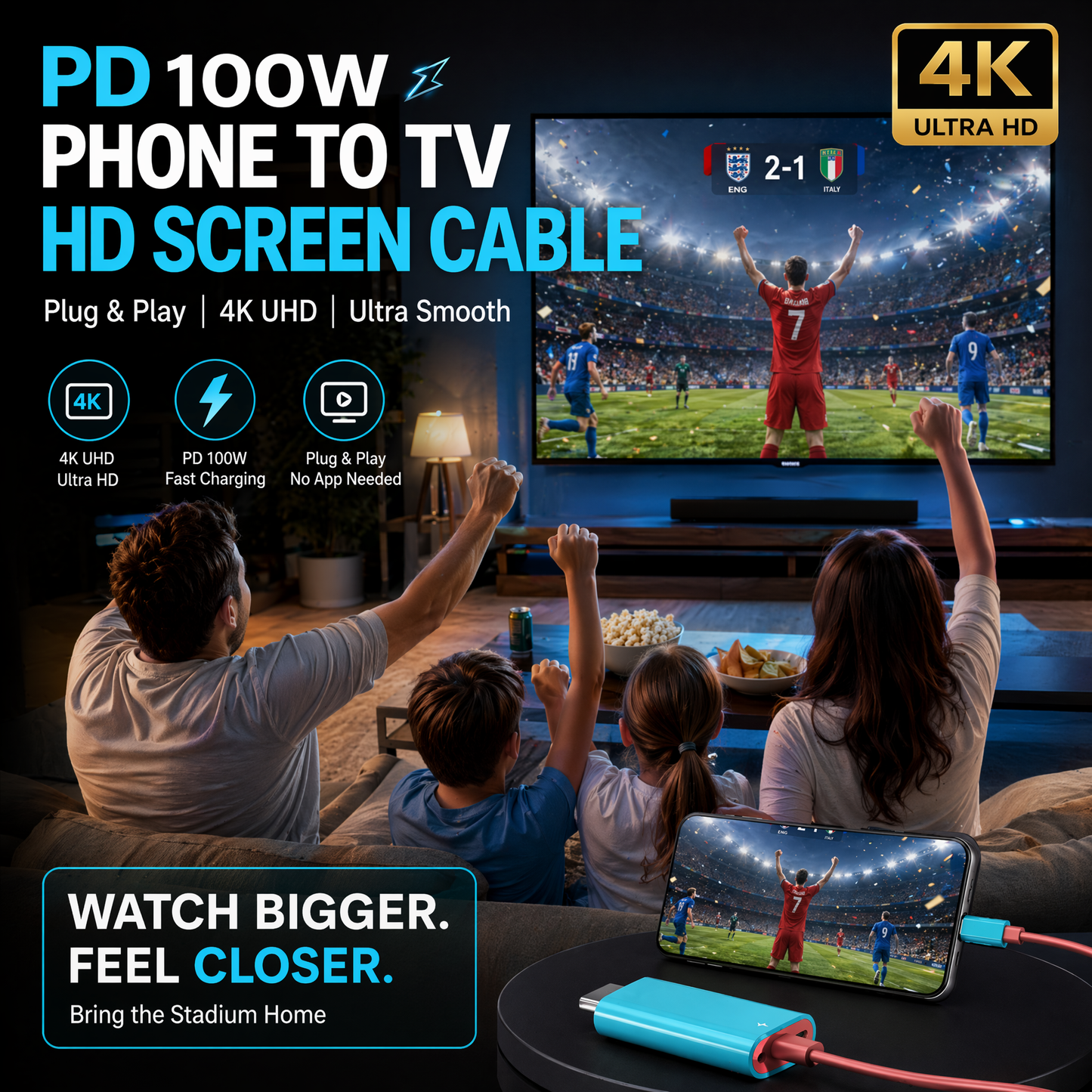 ScreenCast™ USB-C til HDMI 4K-kabel