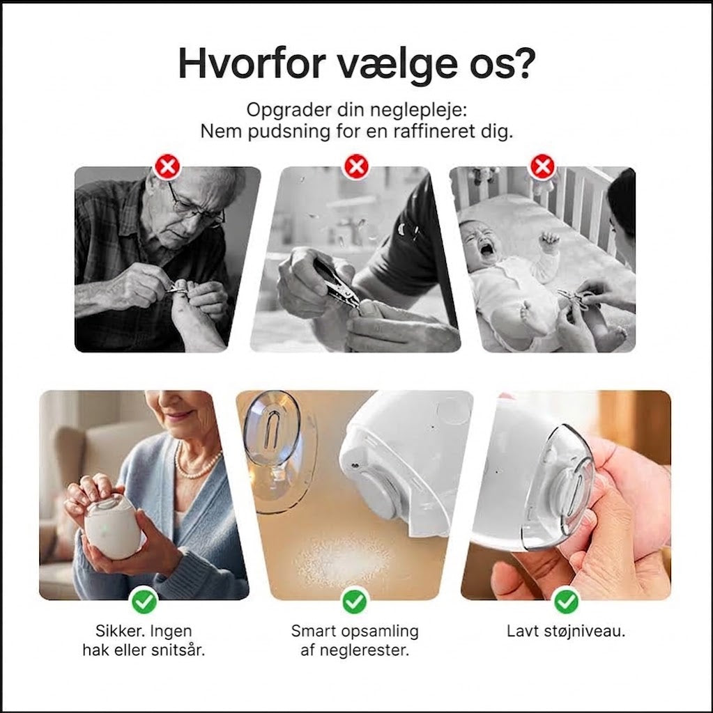 NailPro™ Elektrisk Negleklipper