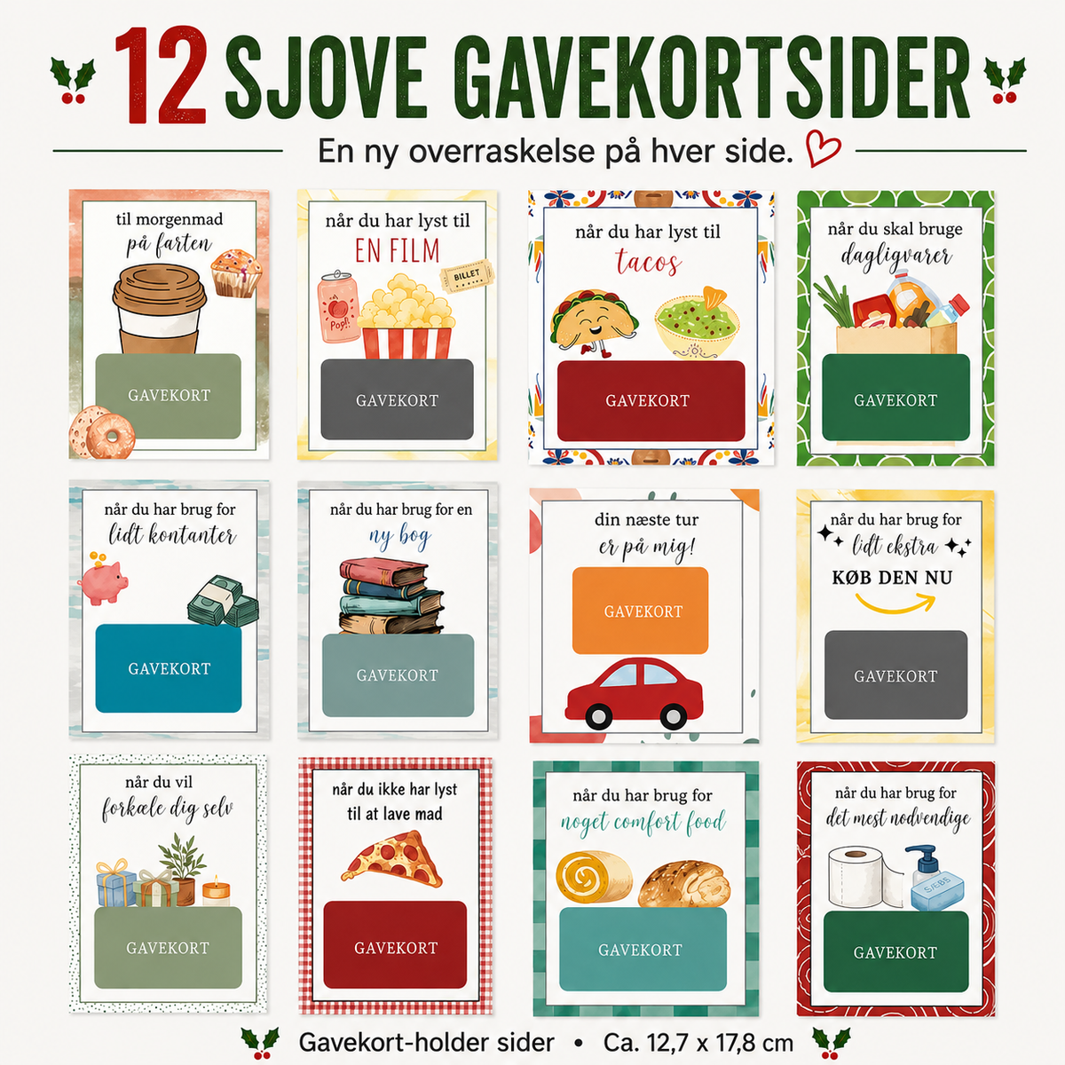 JuleGlæde™ Julegavekortbog