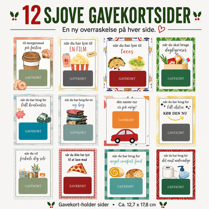 JuleGlæde™ Julegavekortbog