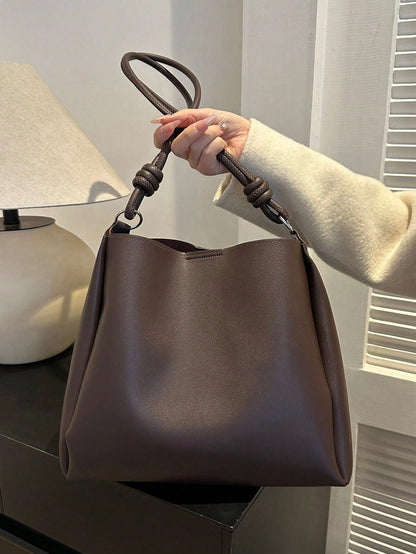 Elvara™ Elegant Totetaske med Foldedetalje