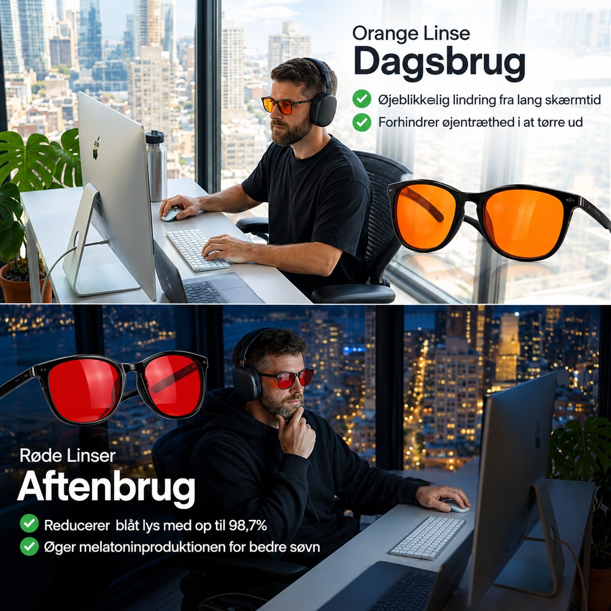LumaShield™ briller mod blåt lys