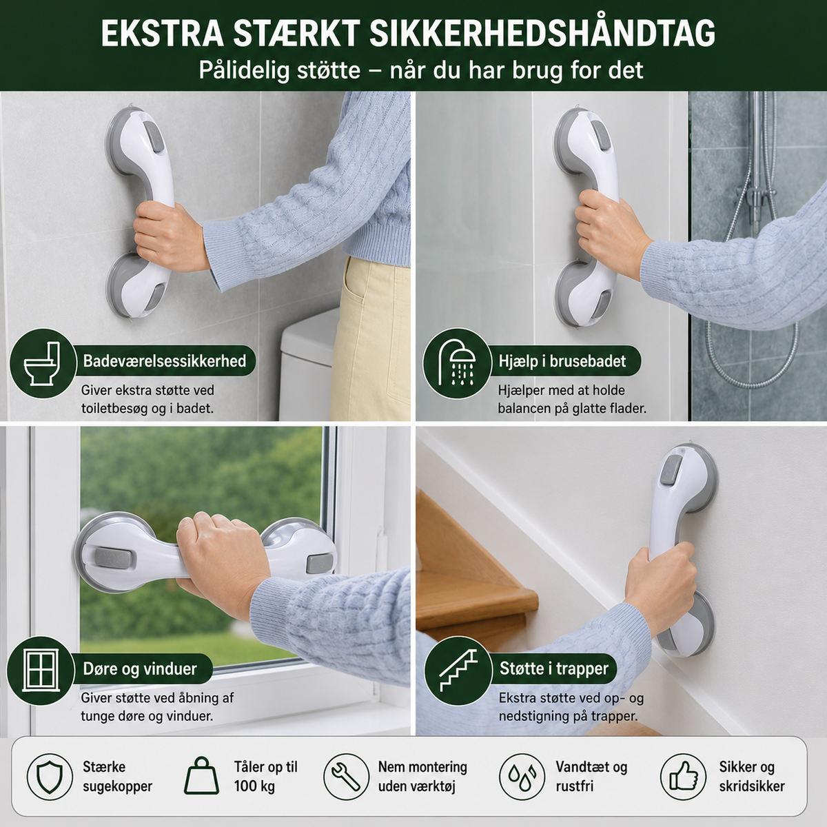 TrygGrip™ Støttehåndtag