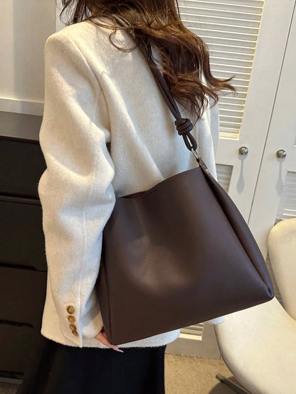 Elvara™ Elegant Totetaske med Foldedetalje