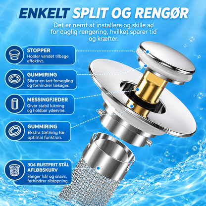 PureDrain™ Rustfrit Stål Afløbsfilter (2 Stk)