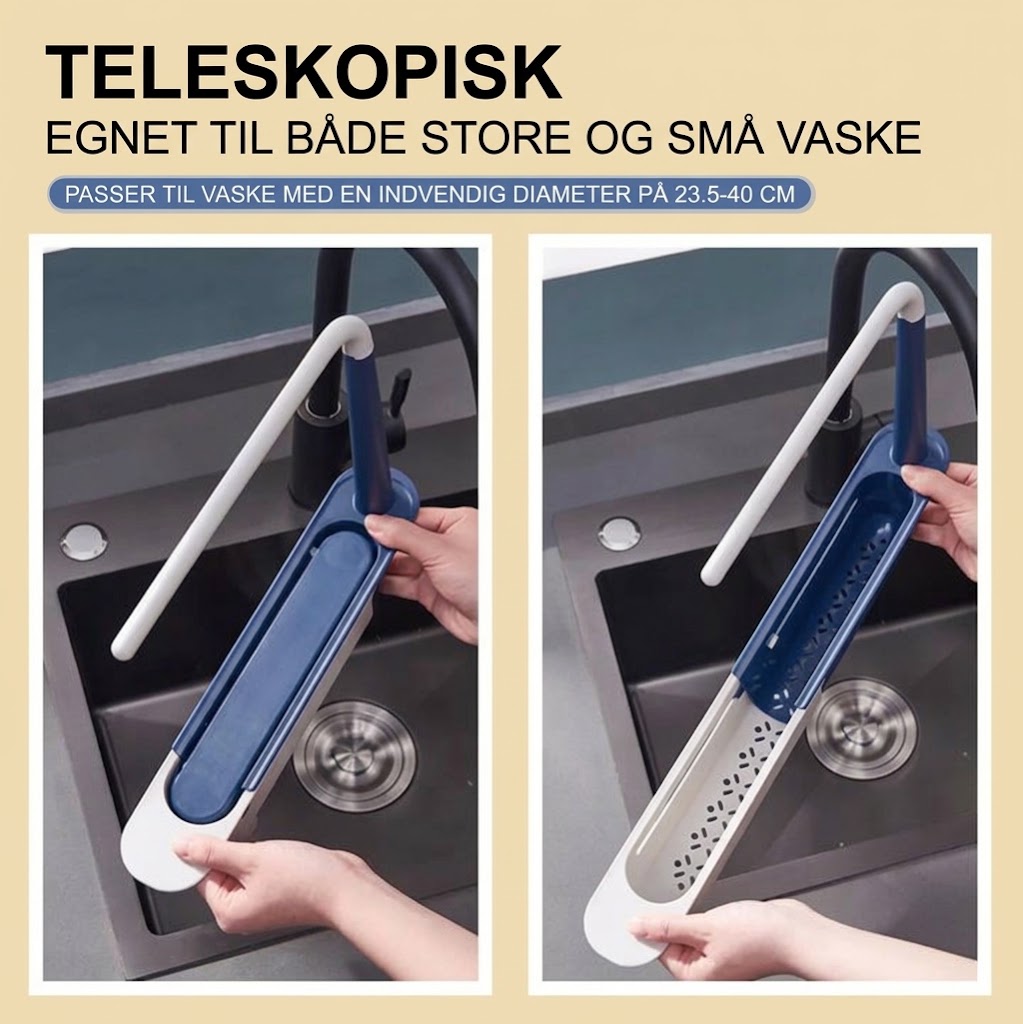 SinkMate™ justerbar organizer til vasken