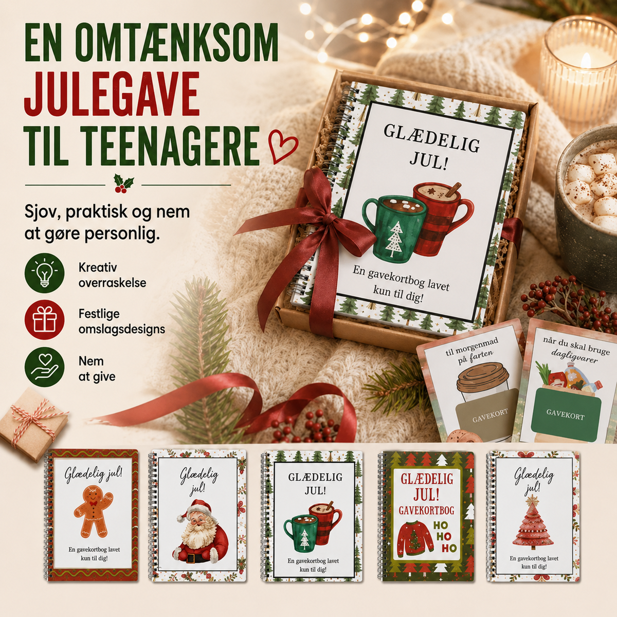 JuleGlæde™ Julegavekortbog