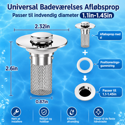 PureDrain™ Rustfrit Stål Afløbsfilter (2 Stk)