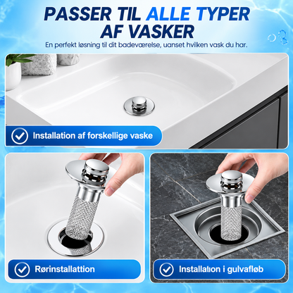 PureDrain™ Rustfrit Stål Afløbsfilter (2 Stk)