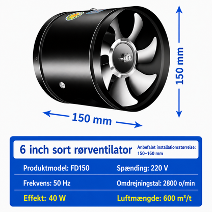 NordVent™ - Kraftig 360° Udsugningsventilator