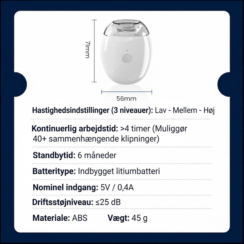 NailPro™ Elektrisk Negleklipper