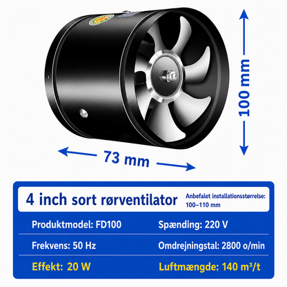 NordVent™ - Kraftig 360° Udsugningsventilator