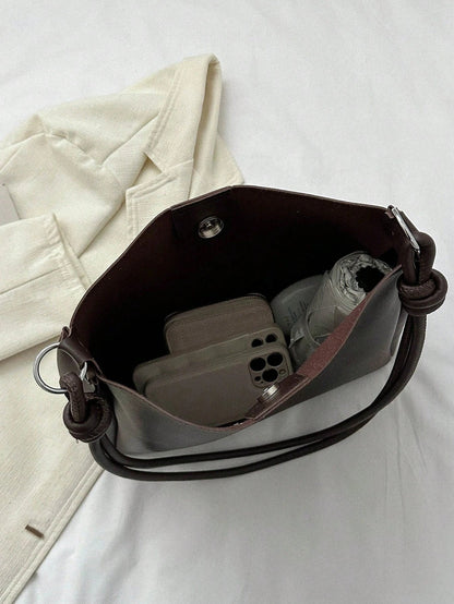 Elvara™ Elegant Totetaske med Foldedetalje