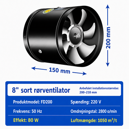 NordVent™ - Kraftig 360° Udsugningsventilator
