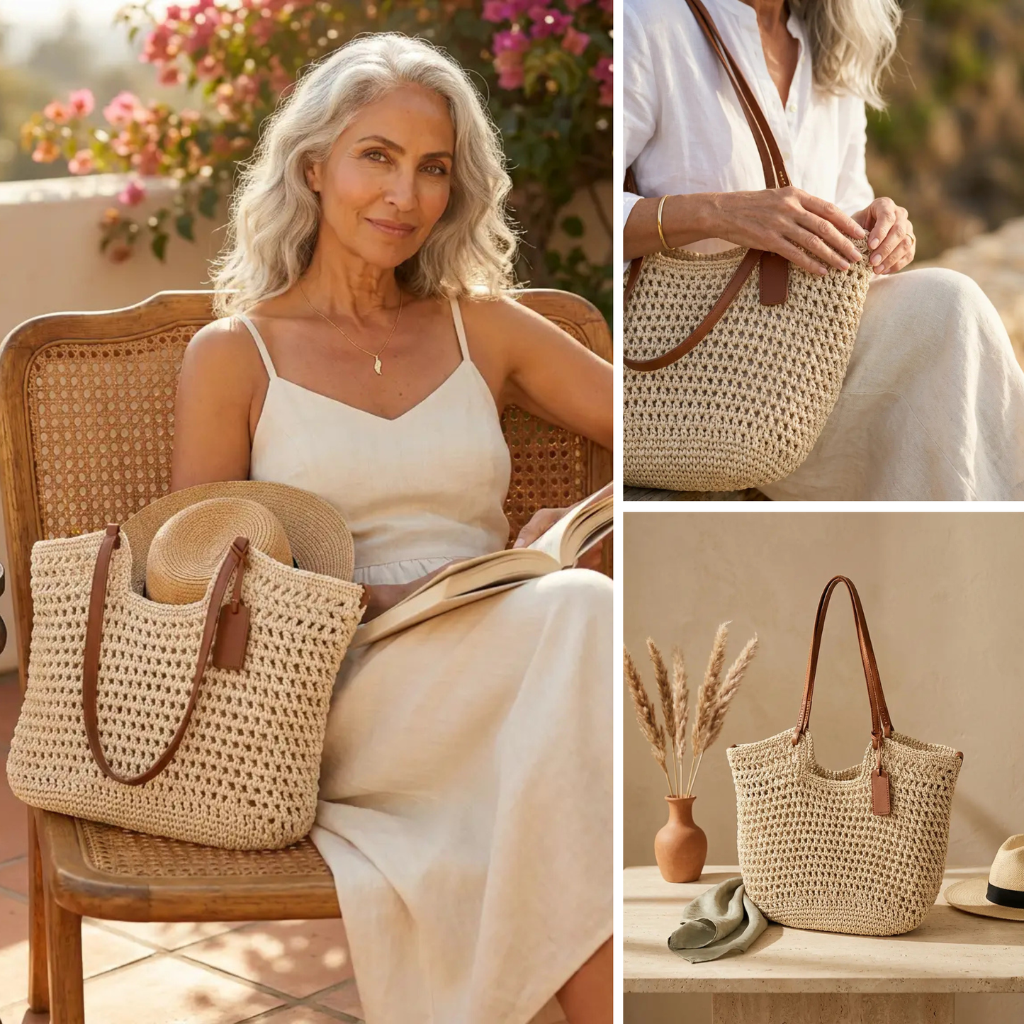 Emma Lund™ Håndvævet Tote Bag