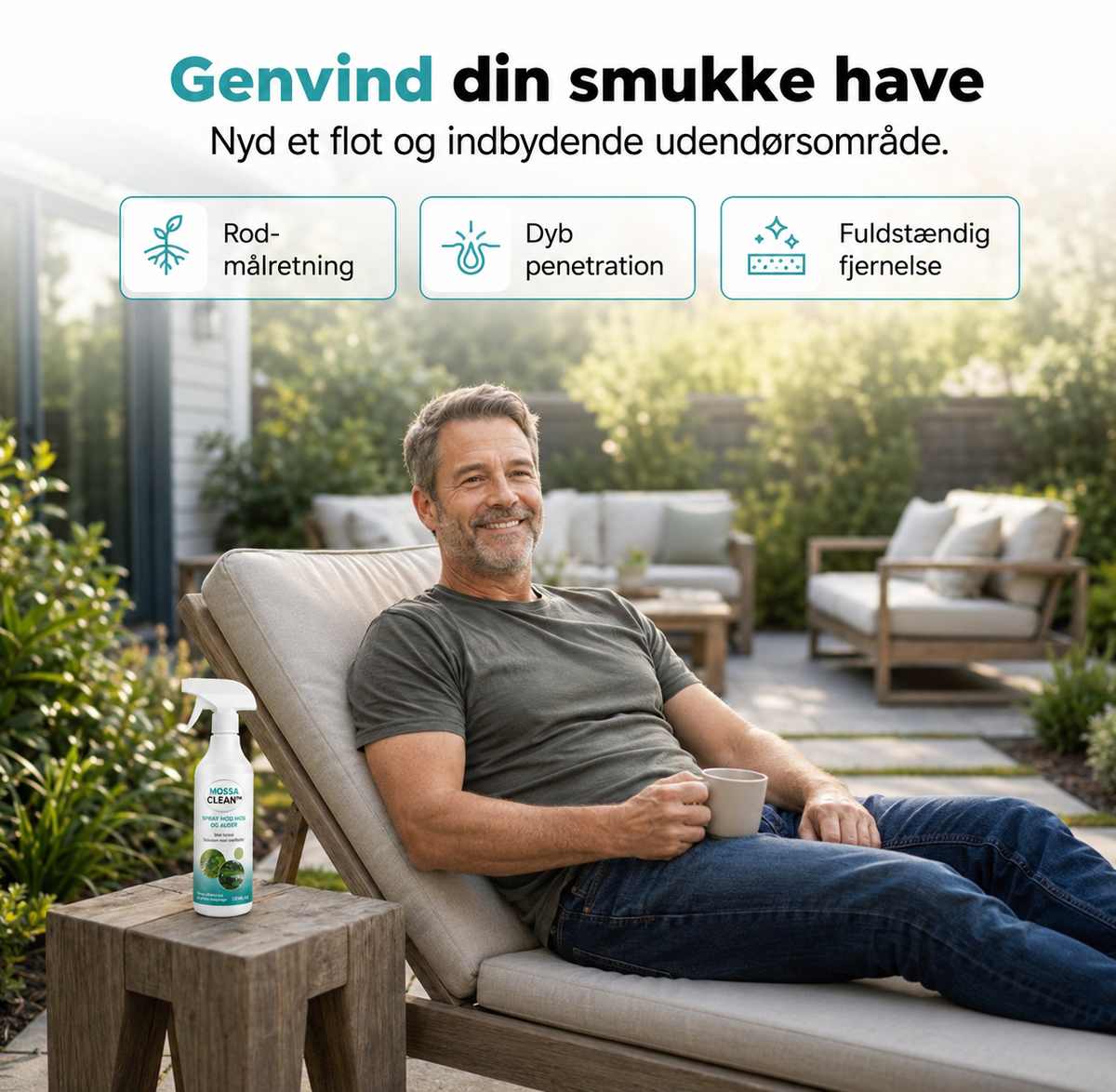 MossaClean™ – Effektiv spray mod mos og alger