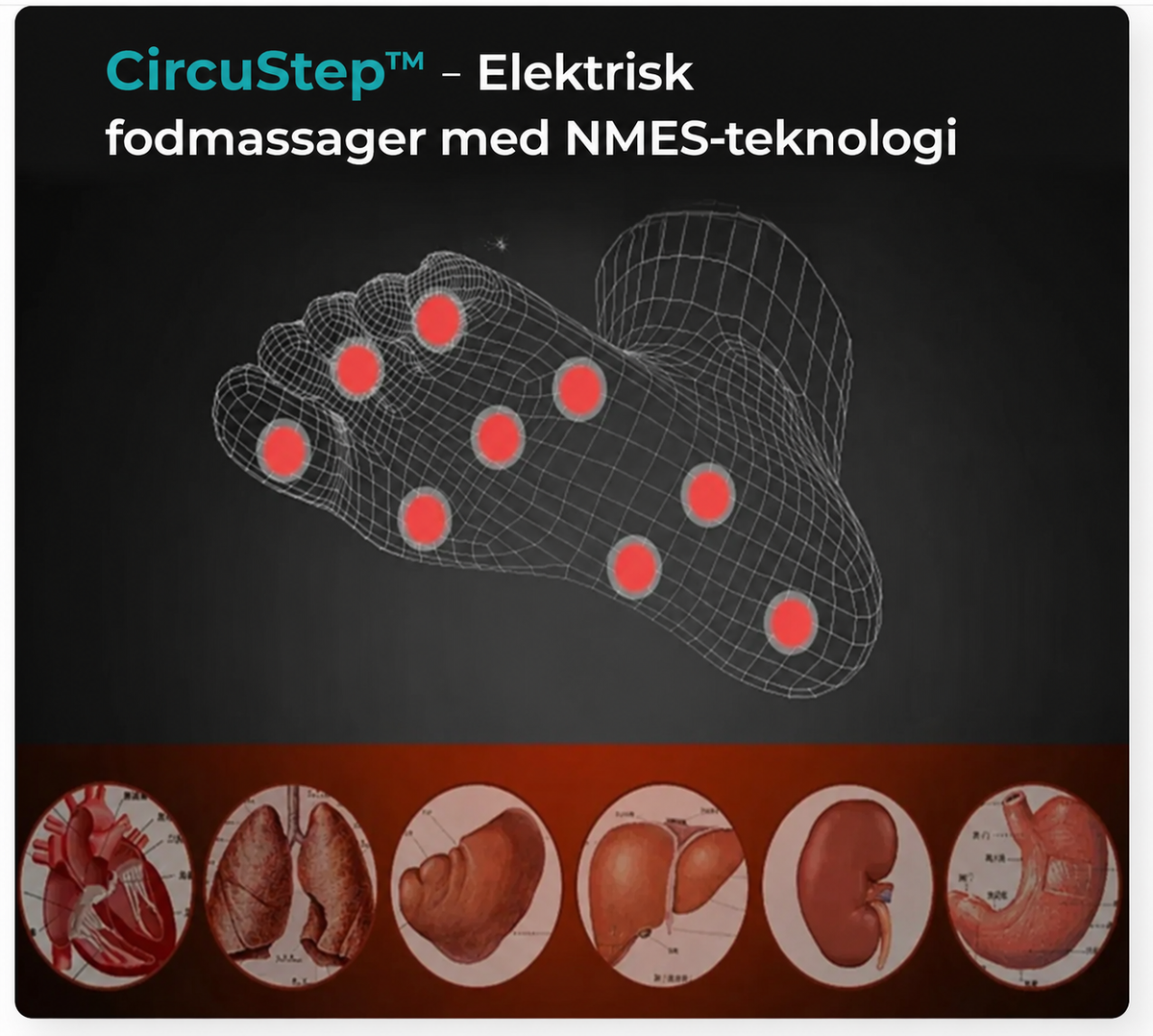 CircuStep™ – Elektrisk fodmassager med NMES-teknologi