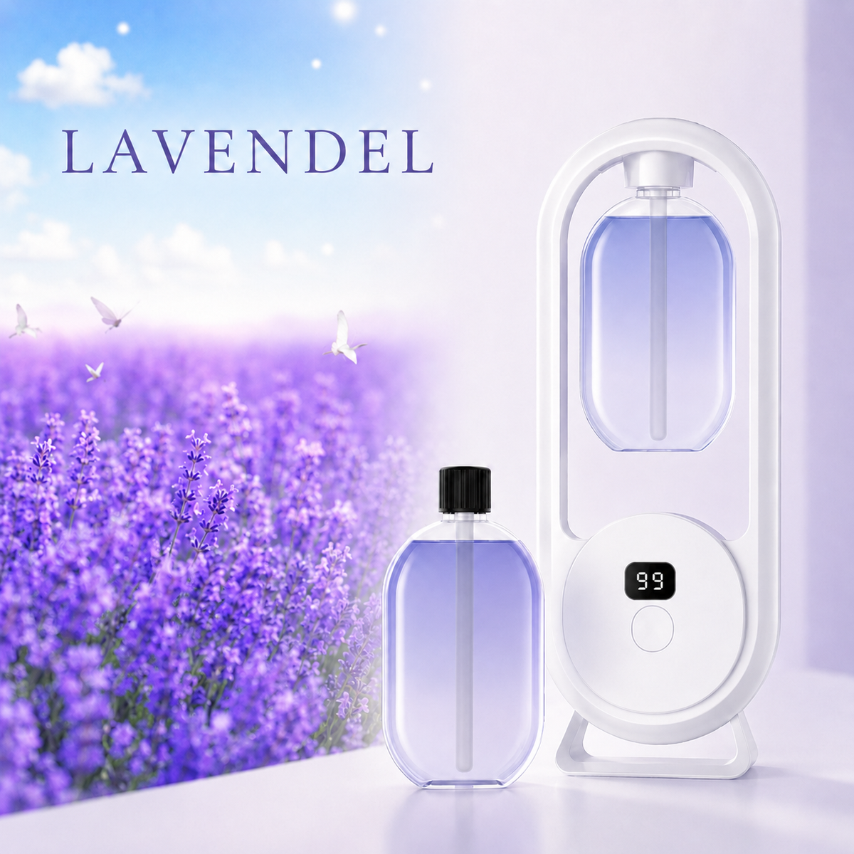AromaMist™ Digital duftspreder + 50 ml duftolie