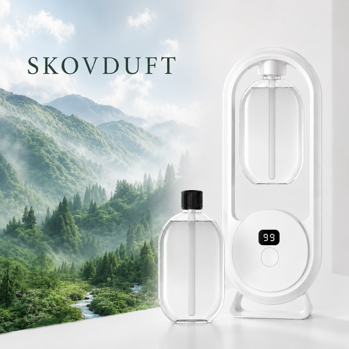 AromaMist™ Digital duftspreder + 50 ml duftolie