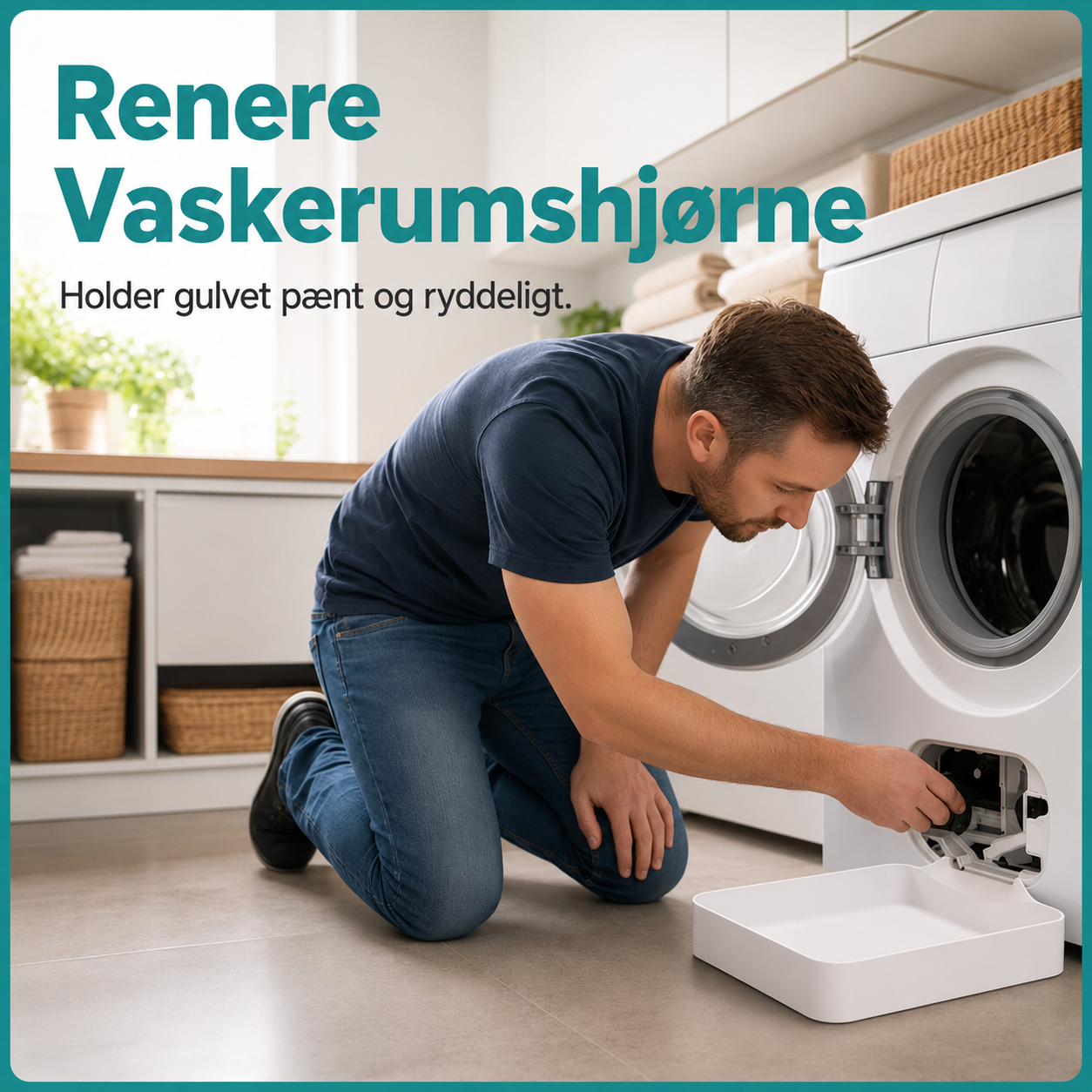 DryGuard™ Opsamlingsbakke til Vaskemaskinens Afløb