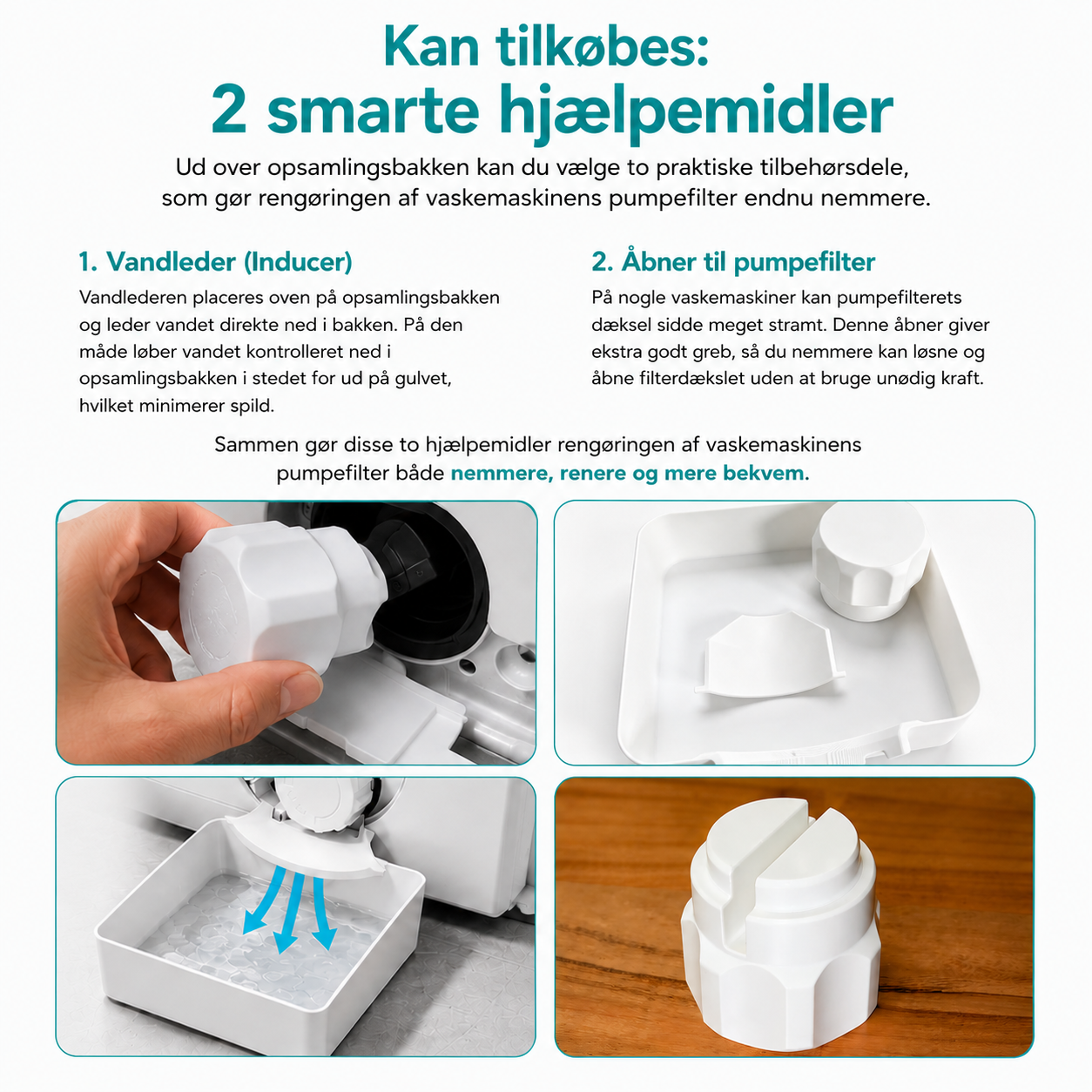 DryGuard™ Opsamlingsbakke til Vaskemaskinens Afløb