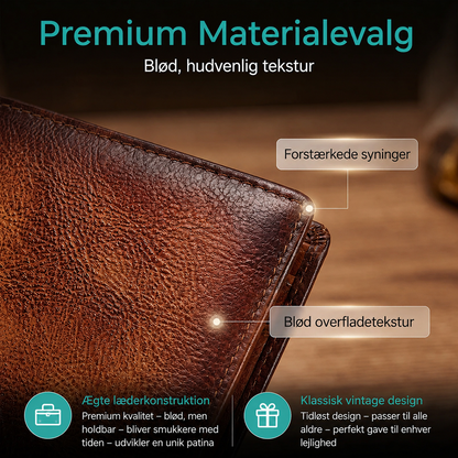 Valmøre™ RFID-beskyttet herrepung i ægte læder