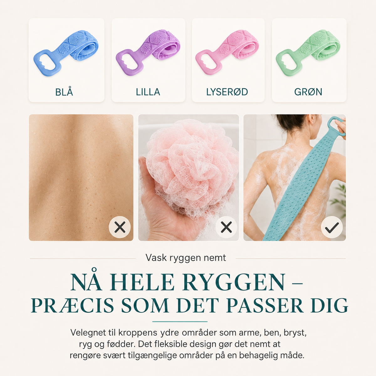 FlexScrub™ – Silikoneskrubber (2 stk)
