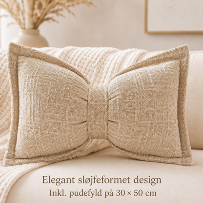BowLuxe™ Sløjfepude i chenille