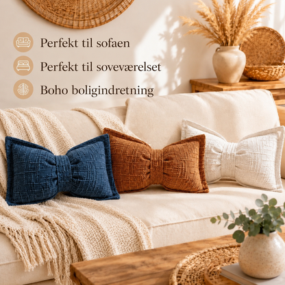 BowLuxe™ Sløjfepude i chenille