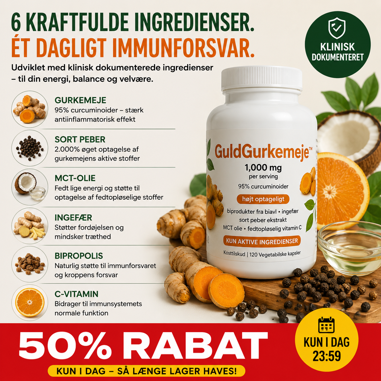 GuldGurkemeje™ Curcumin 95