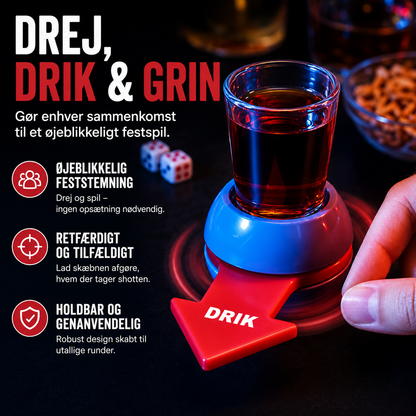 Spin & Sip™ – Det Ultimative Drikkespil