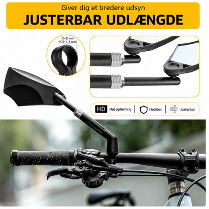 Justerbart HD-cykelspejl