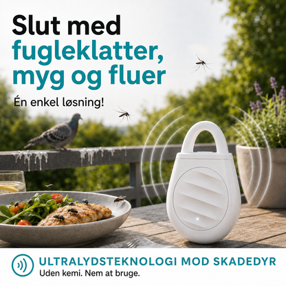 SkadedyrVæk™ Ultrasonisk Skadedyrsafskrækker