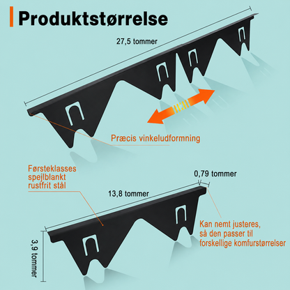 KomfurTæt™ Justerbar fugeafdækning til komfuret (2 Stk)