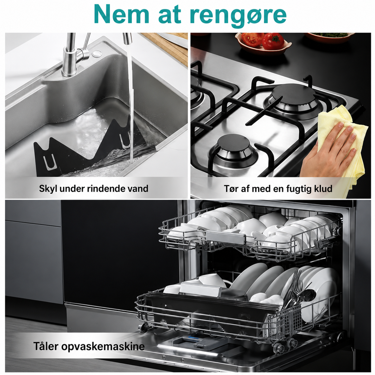 KomfurTæt™ Justerbar fugeafdækning til komfuret (2 Stk)