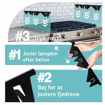 KomfurTæt™ Justerbar fugeafdækning til komfuret (2 Stk)
