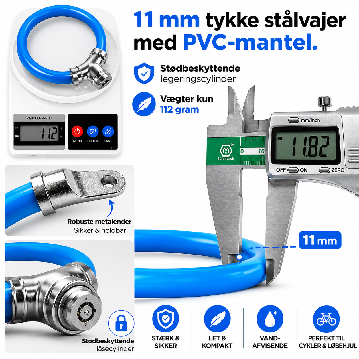 FlexLock™ Smart Letvægts-Kabellås