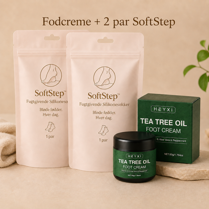 SoftStep™ Fugtgivende Silikonesokker (1 par + 1 par GRATIS)