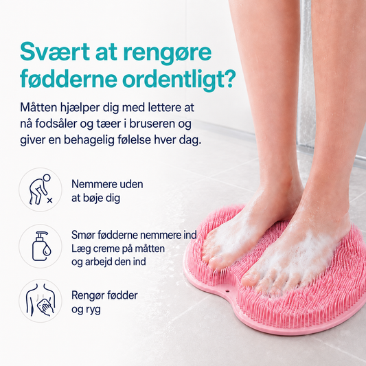 FodFrisk™ Silikone skrubbemåtte